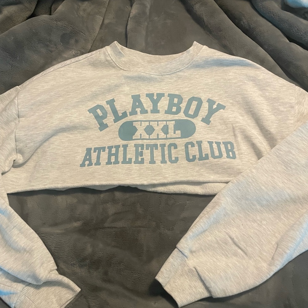 Playboy Gray Crew Neck Sweater